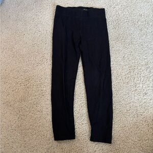 Mini Boden Black Leggings with Pink Stitching